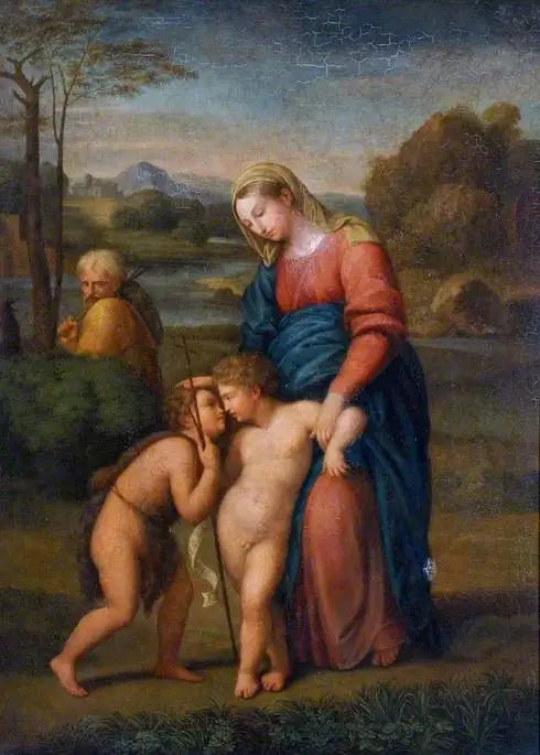 La Sainte Famille avec l'enfant saint Jean-Baptiste - Raphaël Sanzio