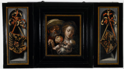 La Sainte Famille avec les armoiries de Charles... - Jan Gossaert - Alpha Reproduction