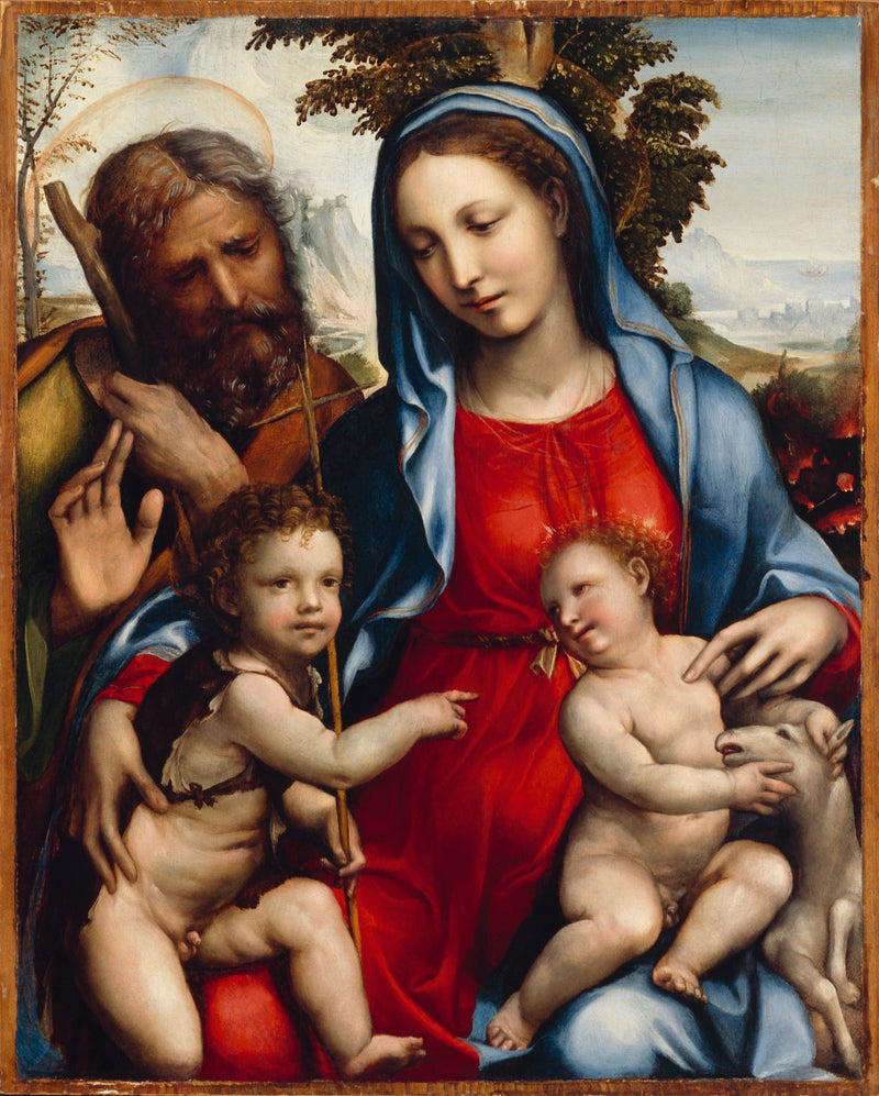 La Sainte Famille et saint Jean - Il Sodoma (Giovanni Antonio Bazzi)