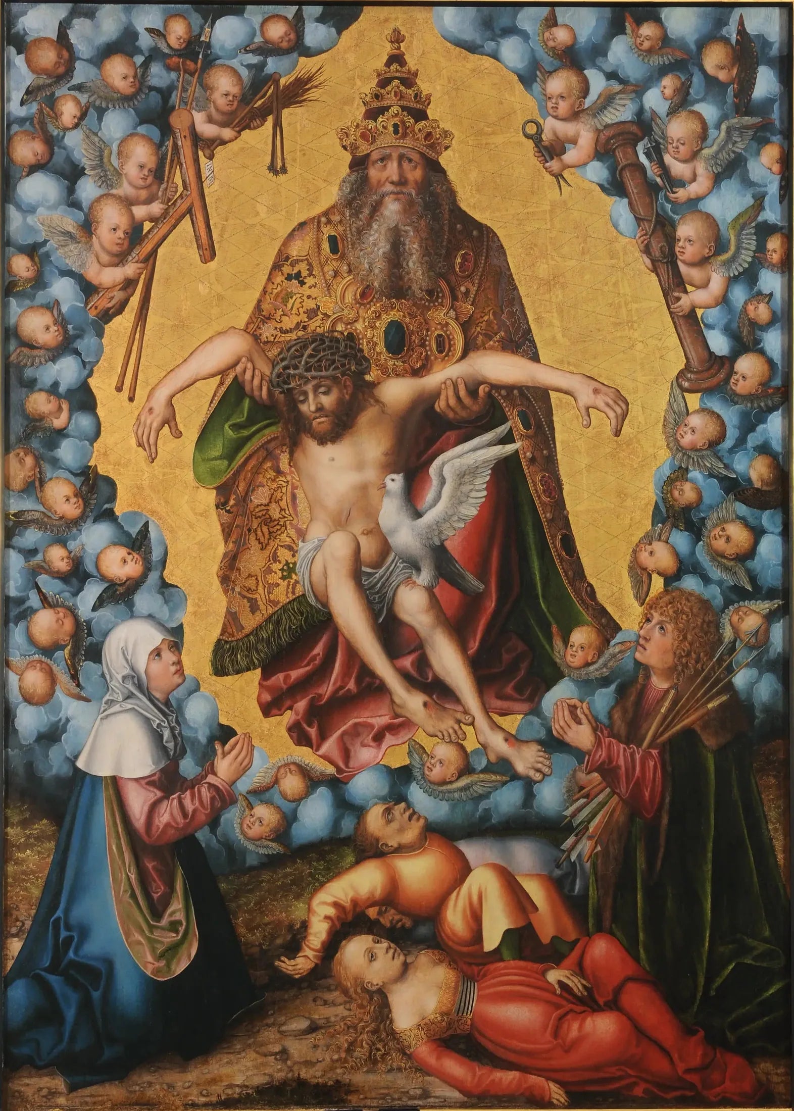 La Sainte Trinité - Lucas Cranach the Elder image 1 reproduction d’œuvre d’art à l’huile