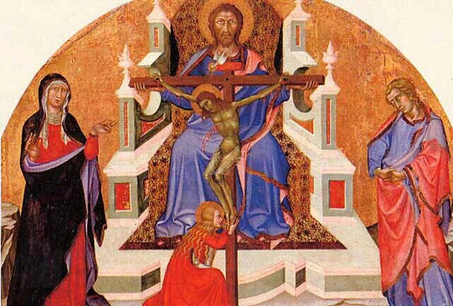 La Sainte Trinité (retable de la Trinité) - Bartolo di Fredi