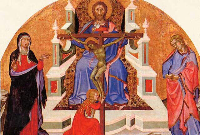 La Sainte Trinité (retable de la Trinité) - Bartolo di Fredi