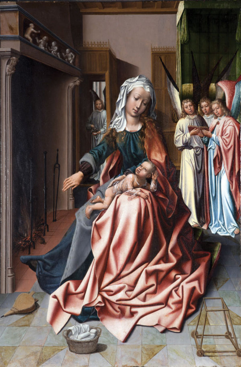 La Sainte Vierge se préparant à faire la toilette de l'Enfant Jésus - Jan Gossaert