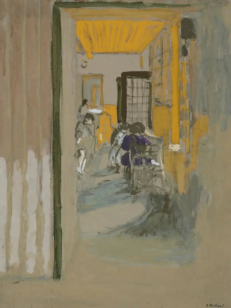 La Salle d'étude aux Pavillons - Édouard Vuillard