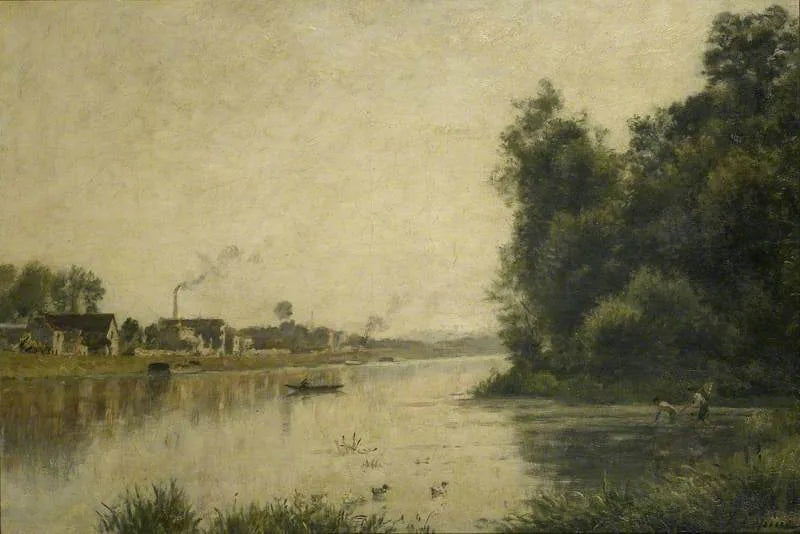 La Seine à La Garenne Saint-Denis - Stanislas Lépine image 1 copie de tableau peinte à la main