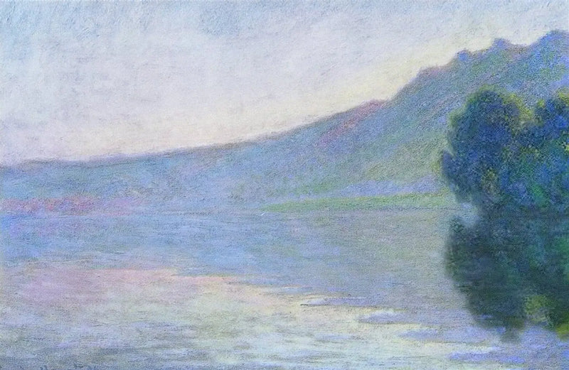 La Seine à Port-Villez, effet rose - Claude Monet