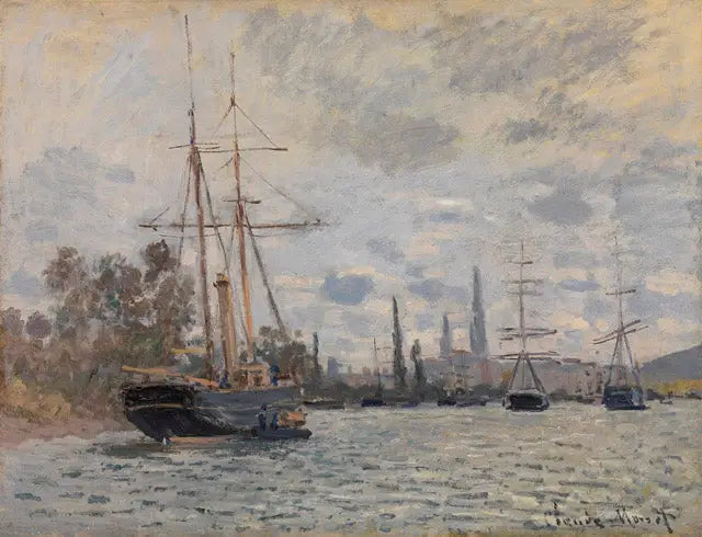 Reproduction du tableau « La Seine à Rouen - Claude Monet » par Alpha Reproduction en peinture à l’huile