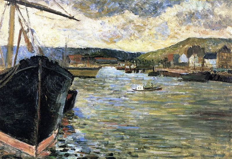 La Seine à Rouen, ou Le Port de Rouen - Paul Gauguin
