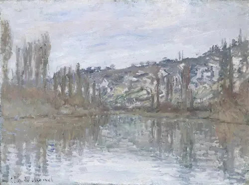La Seine en aval de Vétheuil - Claude Monet