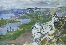 La Seine, vue des hauteurs de Chantemesle - Claude Monet
