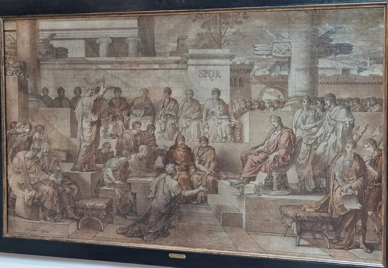 La sentence de Ligarius - Charles Meynier