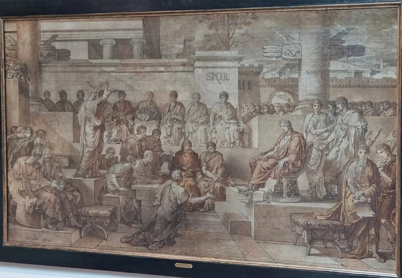La sentence de Ligarius - Charles Meynier