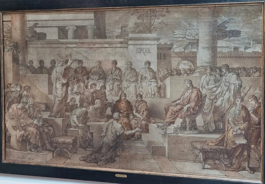 La sentence de Ligarius - Charles Meynier