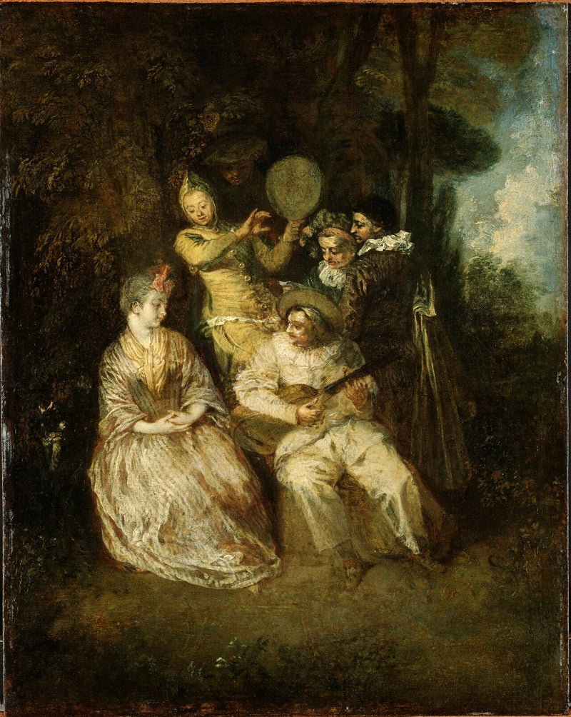 La Sérénade italienne - Antoine Watteau