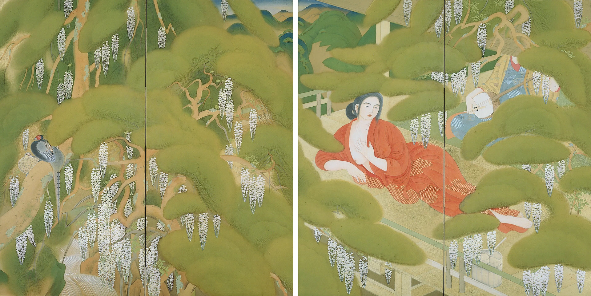 La Servante du bain, Tsuchida Bakusen, 1918