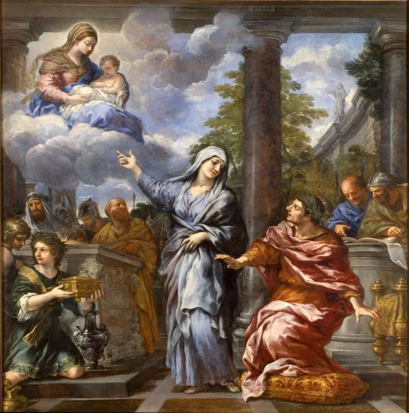 La Sibylle de Tibur annonçant à Auguste la naissance du Christ - Pietro da Cortona