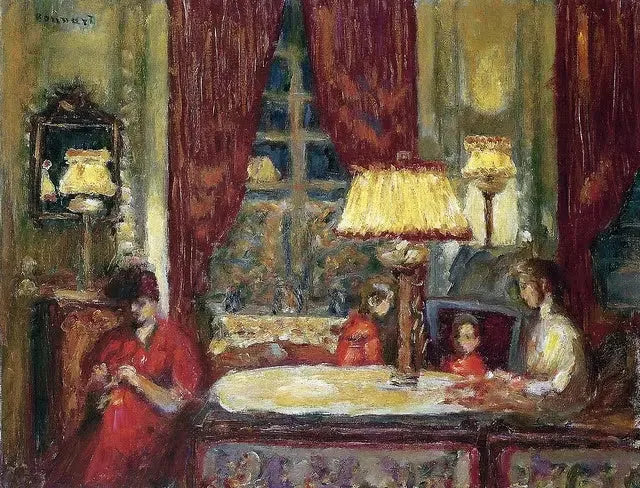 La Soirée sous les lampes - Pierre Bonnard