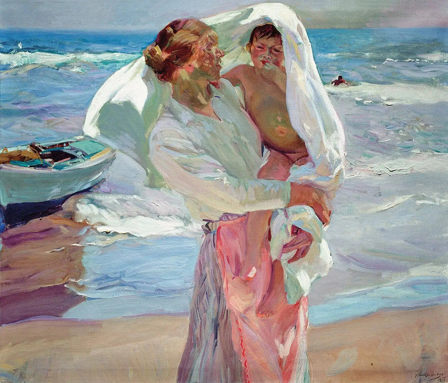 La sortie du bain - Joaquín Sorolla