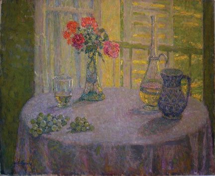 La Table au Bouquet d'œillets, Versailles - Henri Le Sidaner