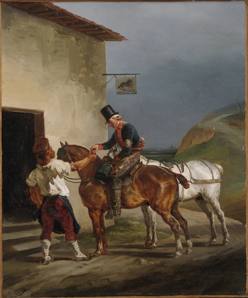 La taverne du Cheval Blanc - Théodore Géricault