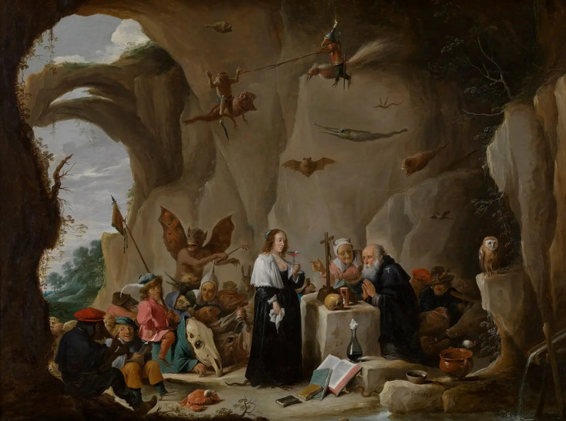 La Tentation d'Antoine, abbé d'Égypte - David Teniers le Jeune