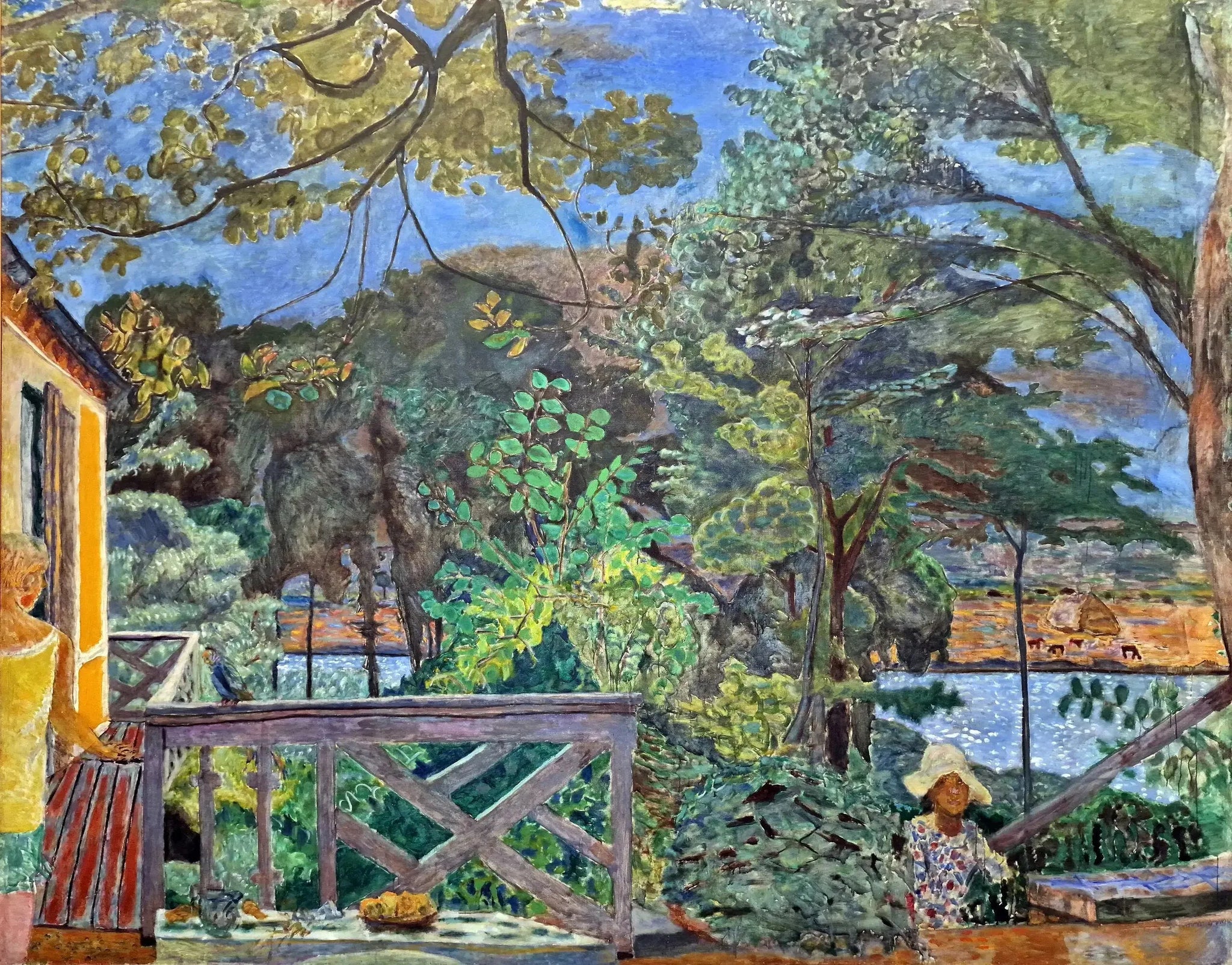 La terrasse de Vernon - Pierre Bonnard image 1 tableau peint à l’huile sur toile