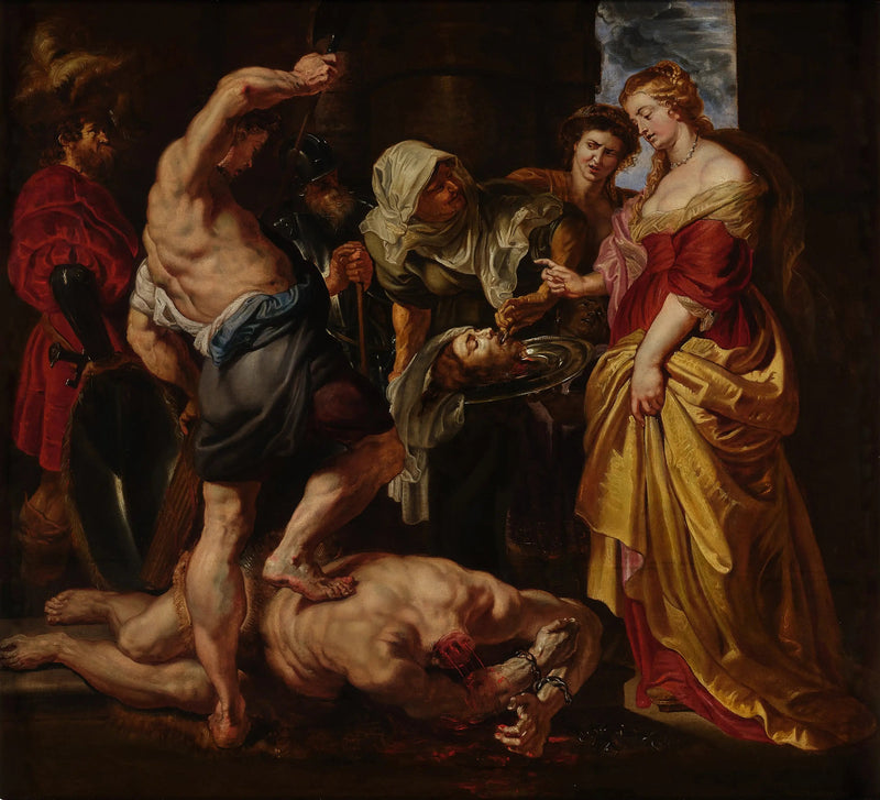 La tête de saint Jean-Baptiste présentée à Salomé - Peter Paul Rubens