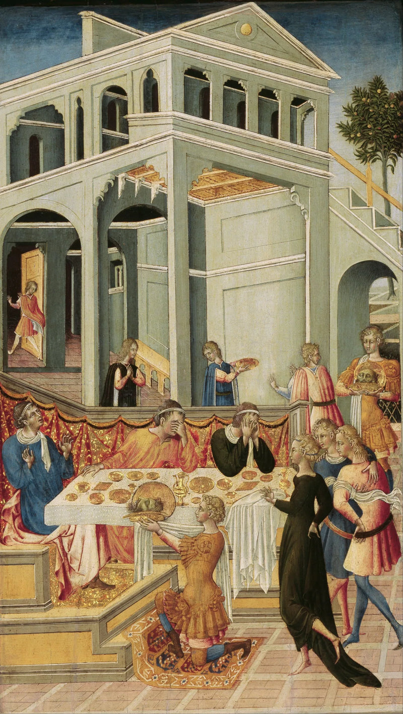 La tête de saint Jean-Baptiste présentée devant Hérode - Giovanni di Paolo