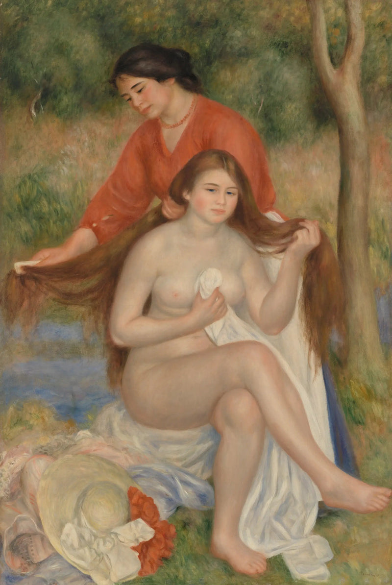La Toilette de la baigneuse - Pierre-Auguste Renoir