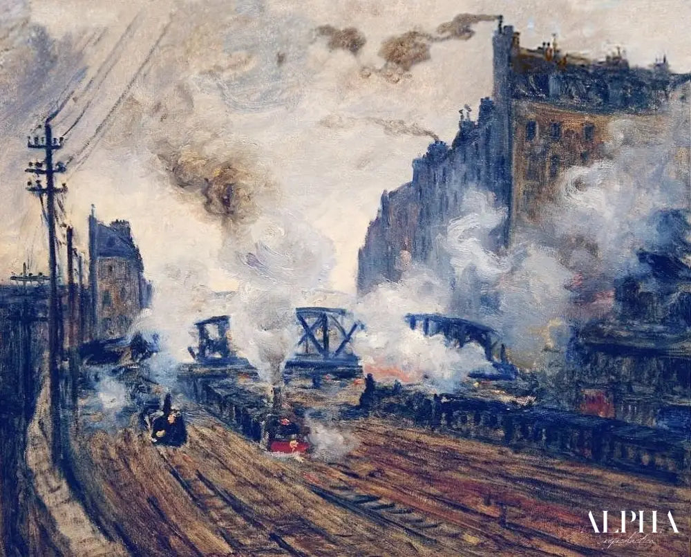 La Tranchée des Batignolles - Claude Monet - Reproductions de tableaux et peintures haut de gamme