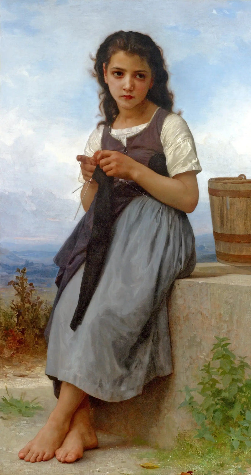 La tricoteuse - Bouguereau