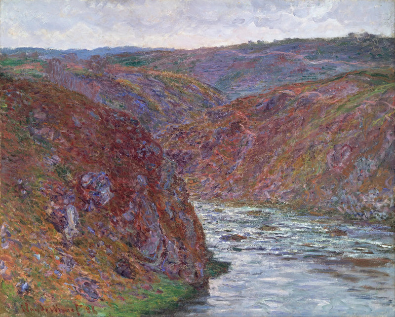 La vallée de la Creuse (jour gris) - Claude Monet