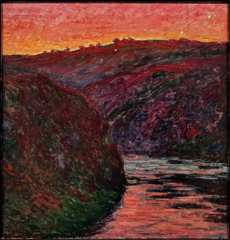La vallée de la Creuse, soleil couchant - Claude Monet