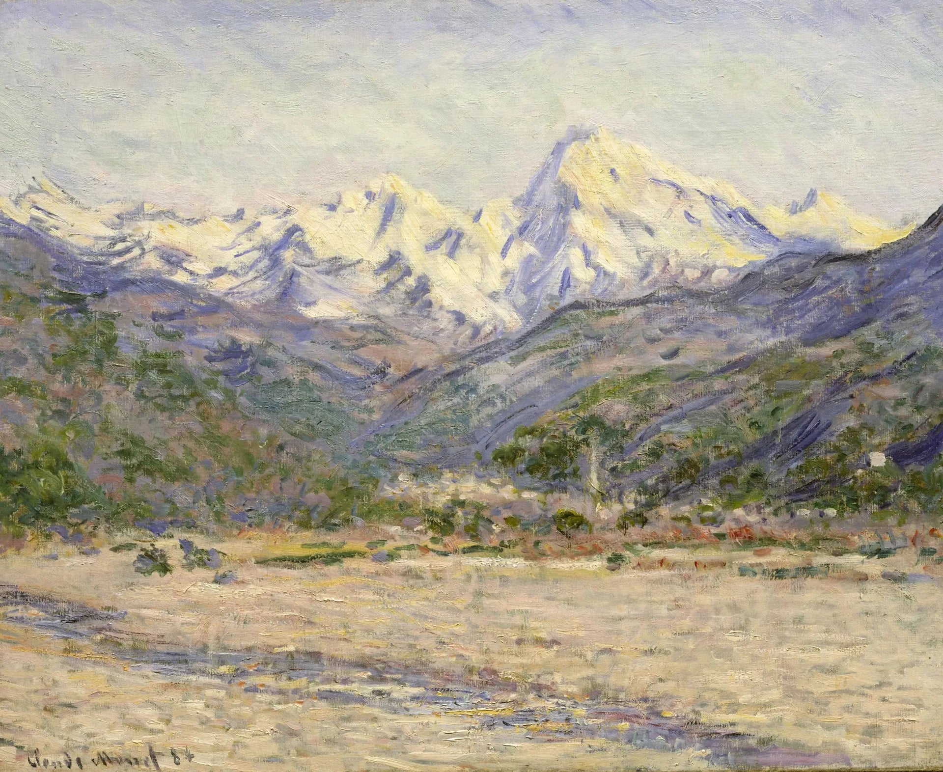 La Vallée de la Nervia - Claude Monet image 1 reproduction réalisée par Alpha Reproduction