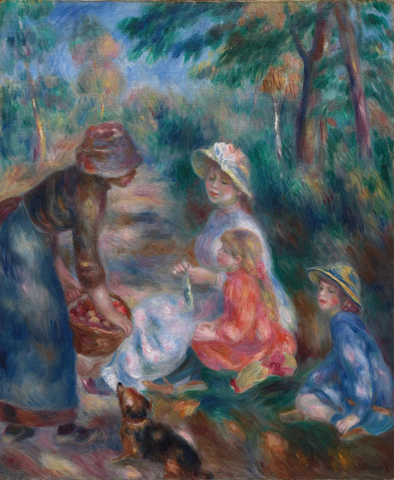 La Vendeuse de pommes - Pierre-Auguste Renoir