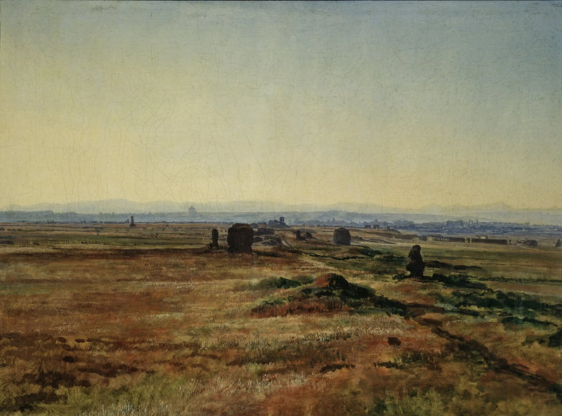 La Via Appia au soleil couchant - Alexandre Ivanov