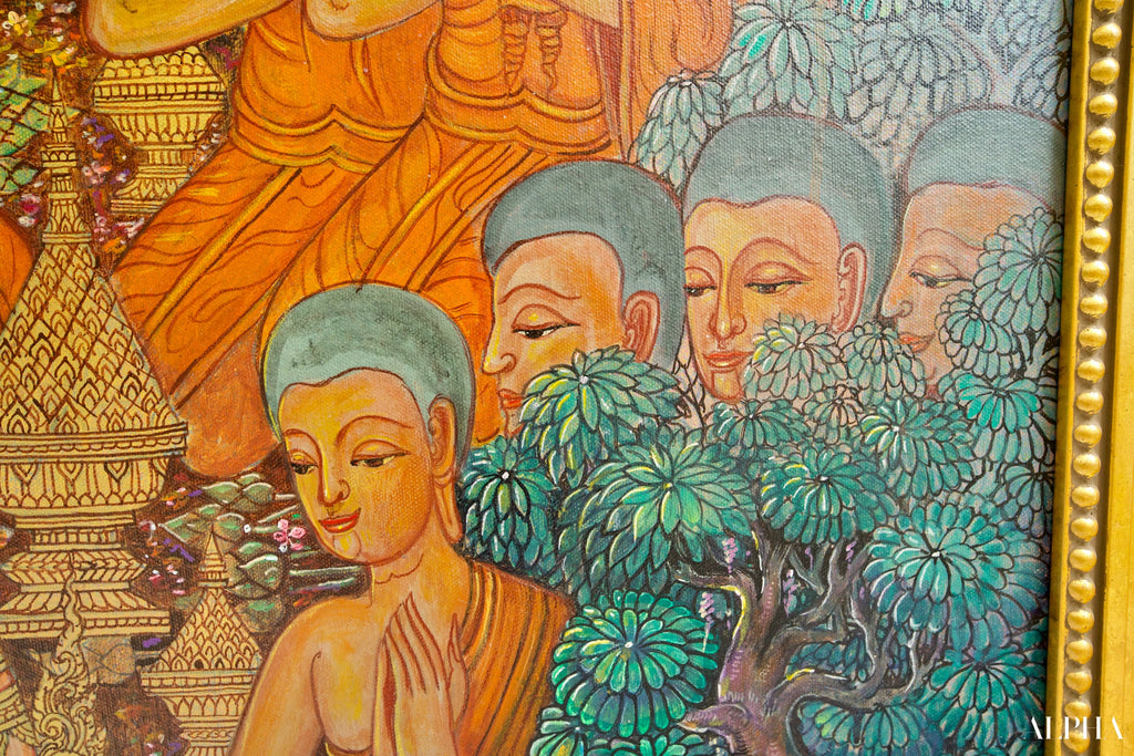 La Vie de Bouddha | 240 x 180 cm Reproductions de tableaux à la peinture à l’huile