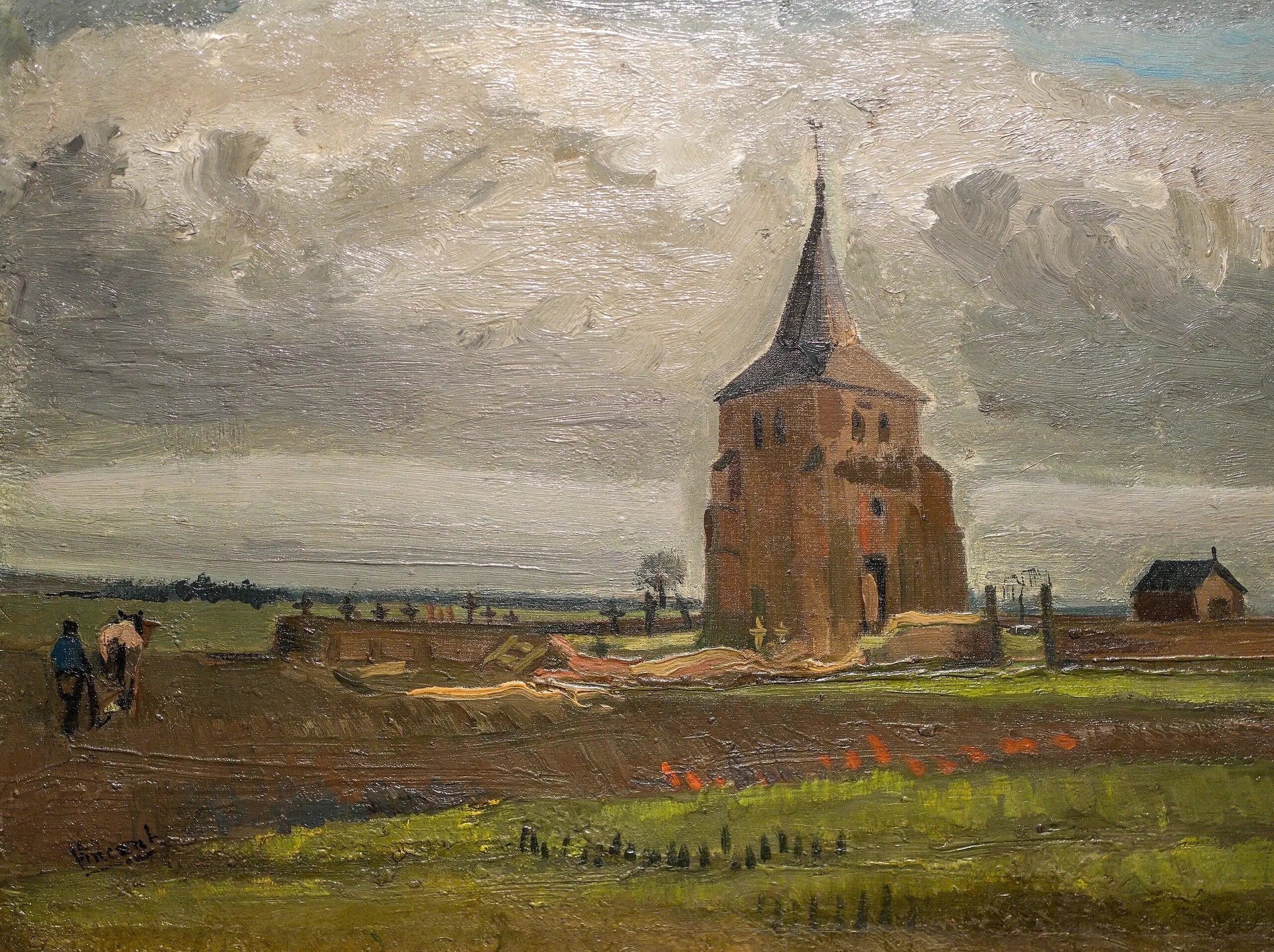 La vieille tour de Nuenen - Vincent van Gogh image 1 tableau peint à l’huile sur toile