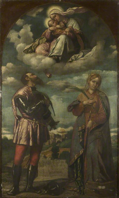 La Vierge à l'Enfant avec des saints - Alessandro Bonvicino
