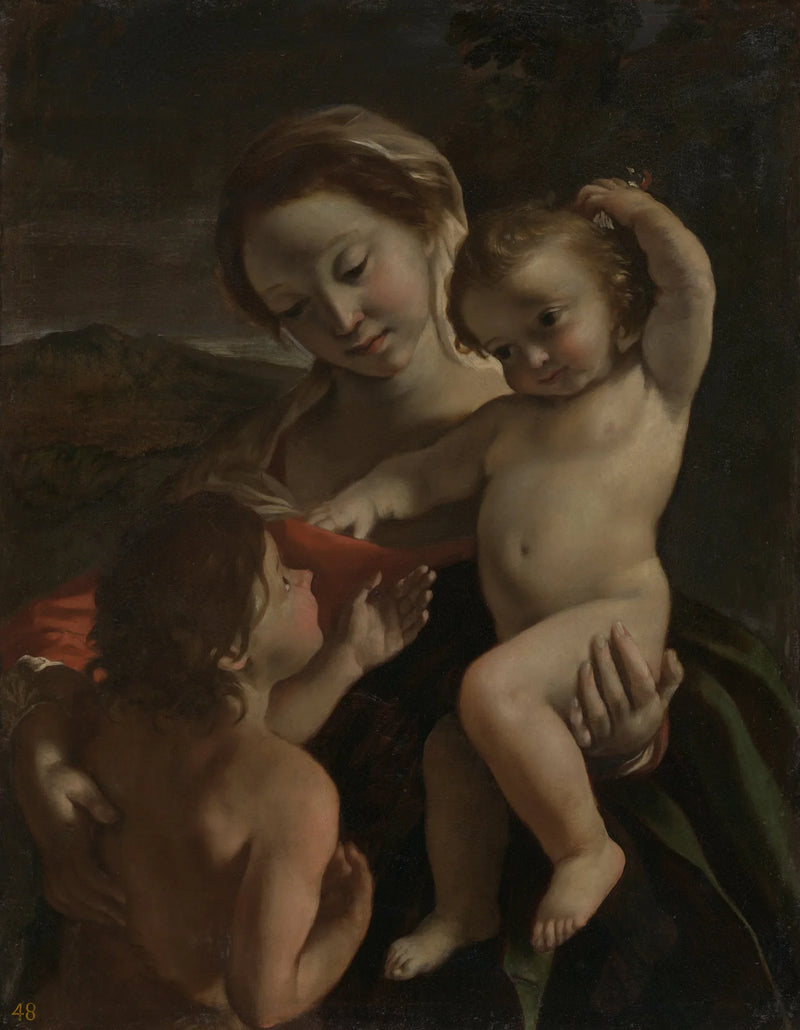 La Vierge à l'Enfant avec le jeune saint Jean-Baptiste - Giovanni Lanfranco