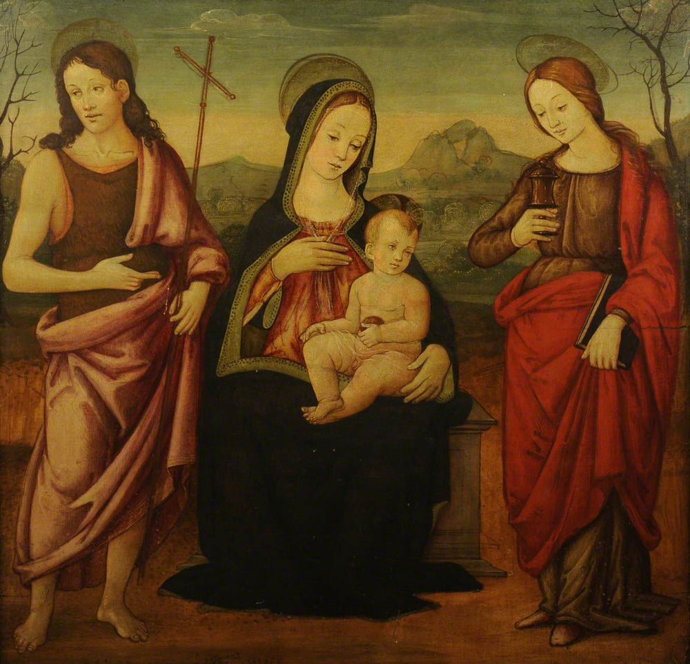 La Vierge à l’Enfant avec saint Jean-Baptiste et sainte Marie-Madeleine - Francesco Francia - Alpha Reproduction
