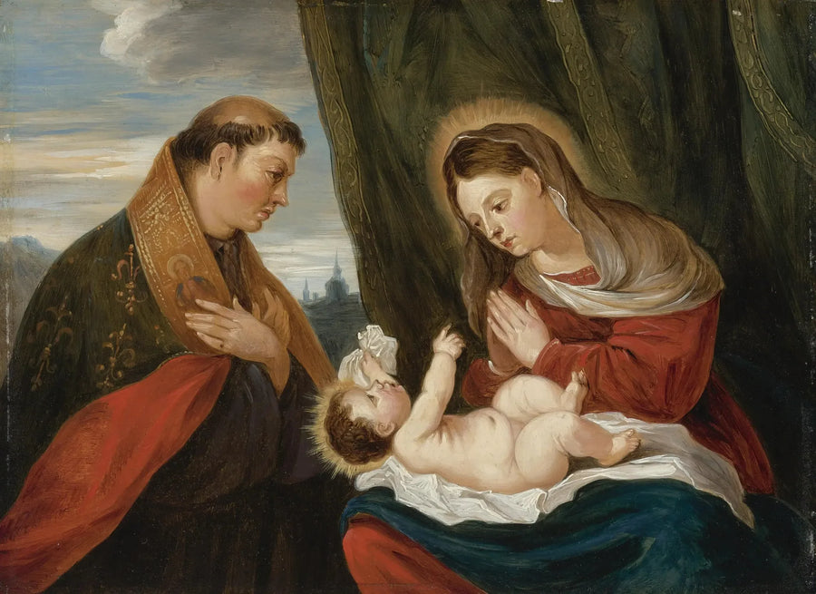 La Vierge à l'Enfant avec saint Louis de Toulouse - David Teniers le Jeune