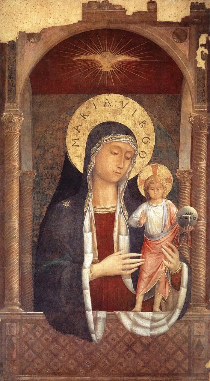 La Vierge à l'Enfant donnant des bénédictions - Benozzo Gozzoli