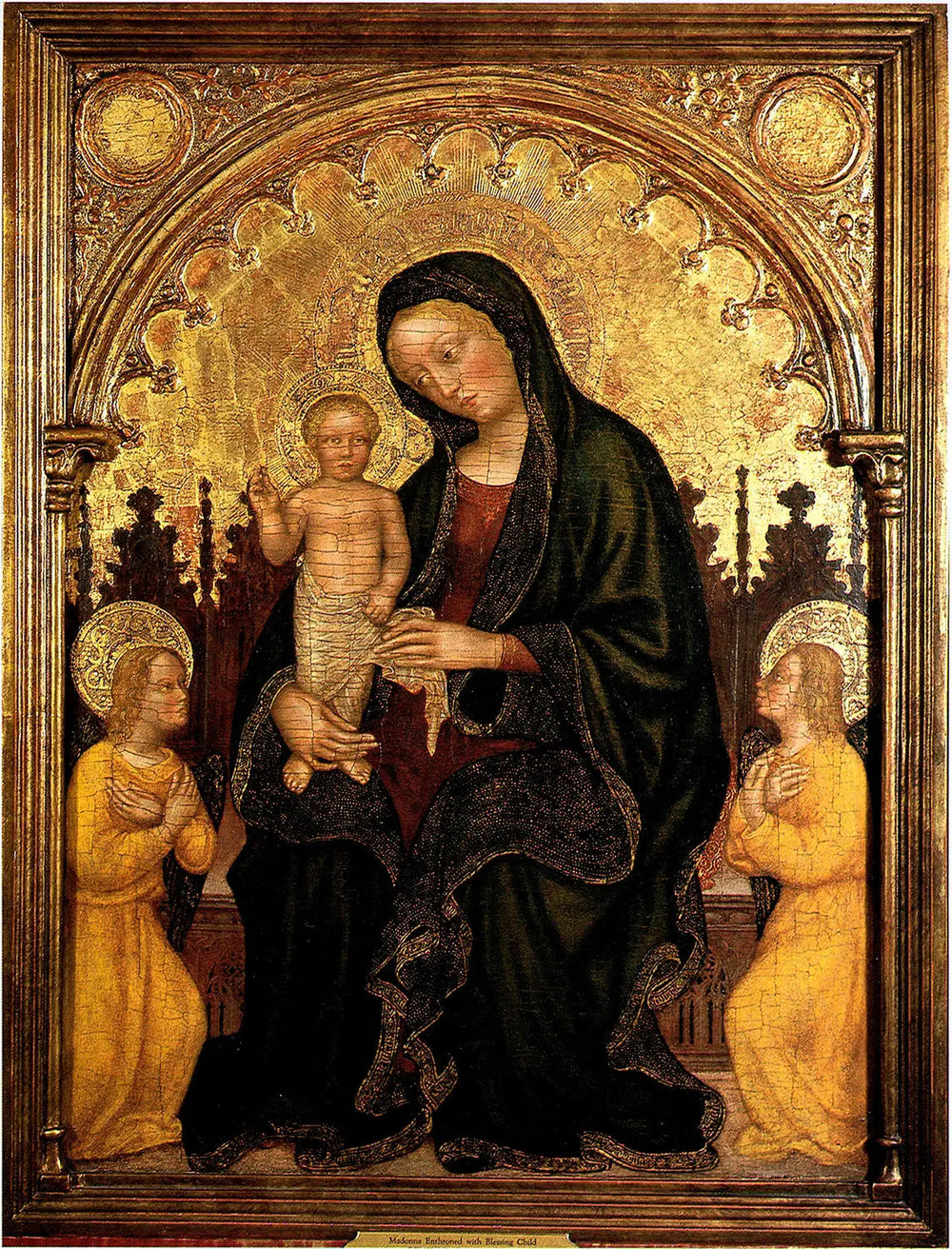 La Vierge à l’Enfant et deux anges - Gentile da Fabriano - Alpha Reproduction