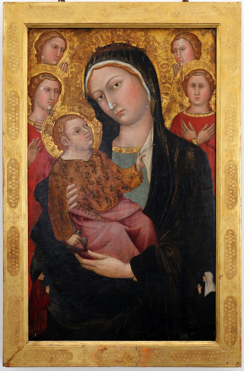 La Vierge à l'Enfant avec des anges et des donateurs - Taddeo di Bartolo