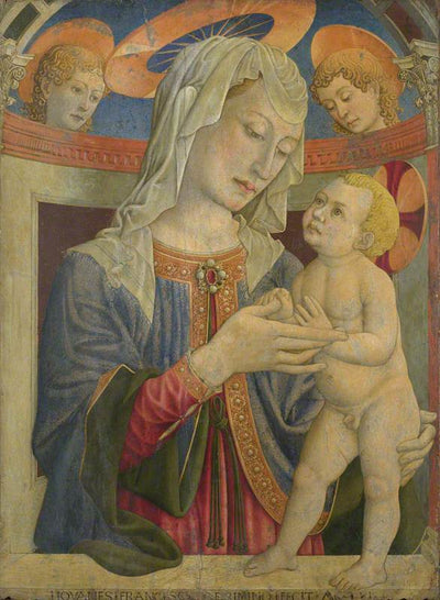 La Vierge à l’Enfant avec deux anges - Giovanni Francesco da Rimini - Alpha Reproduction