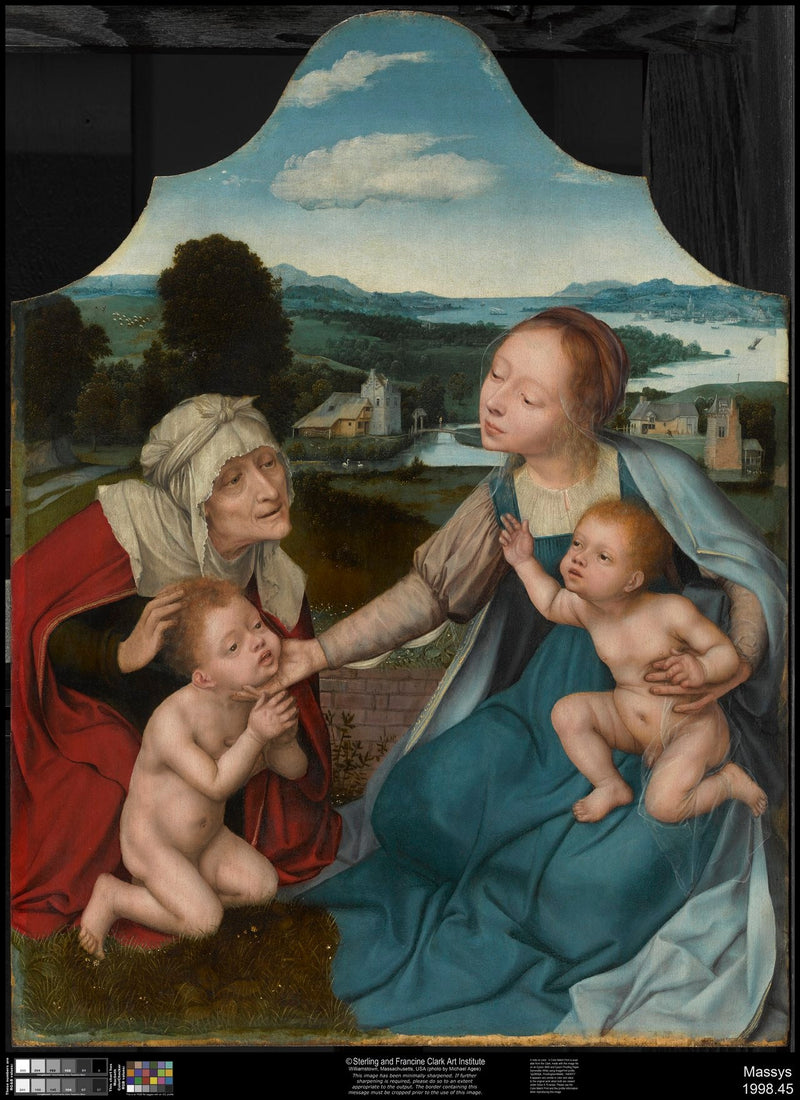 La Vierge à l'Enfant avec les saints Élisabeth et Jean-Baptiste - Quentin Metsys