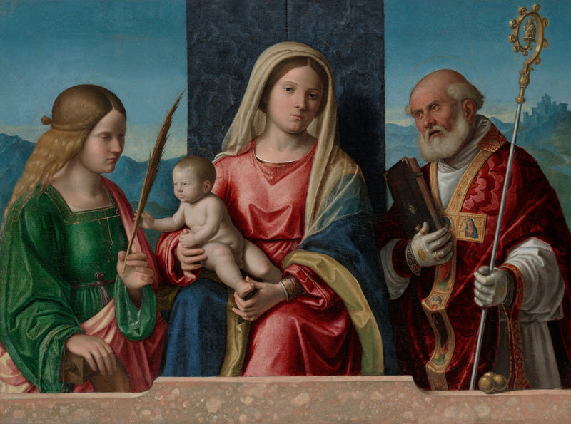 La Vierge à l'Enfant avec sainte Catherine et saint Nicolas - Cima da Conegliano