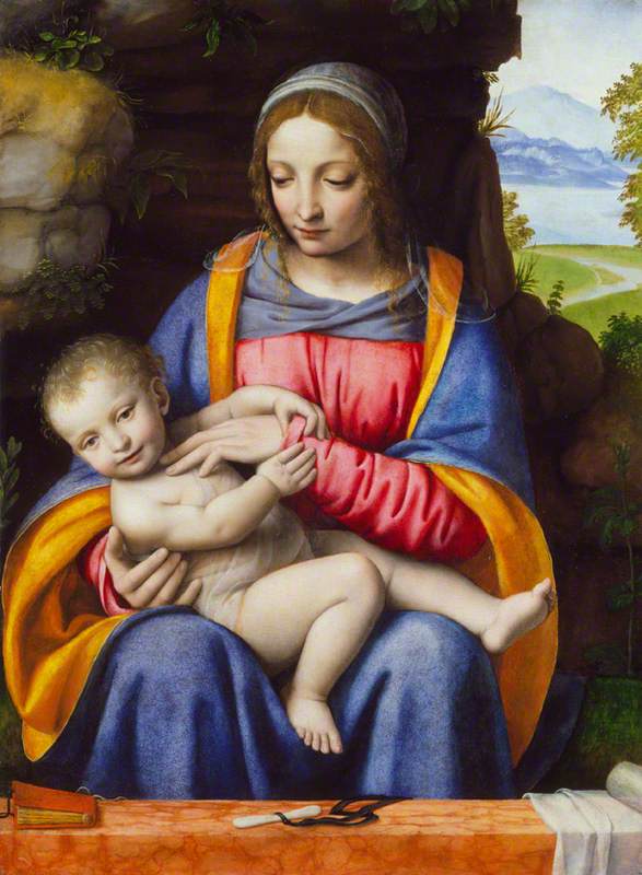 La Vierge à l'Enfant dans un paysage - Bernardino Luini