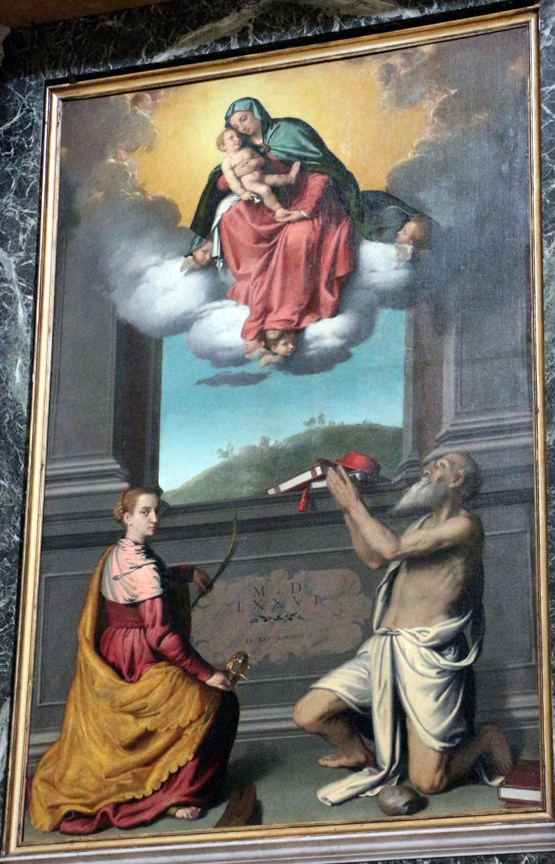 La Vierge à l'Enfant en gloire avec des saints - Giovanni Battista Moroni